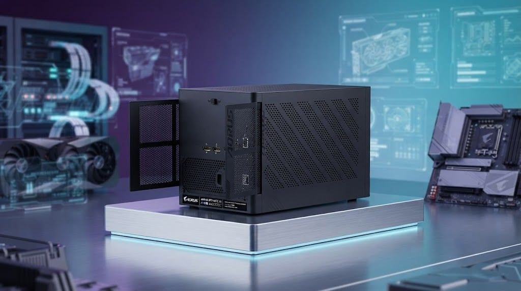 Card màn hình GIGABYTE AORUS RTX 5090 AI BOX 32G | eGPU Thunderbolt 5, 32GB GDDR7