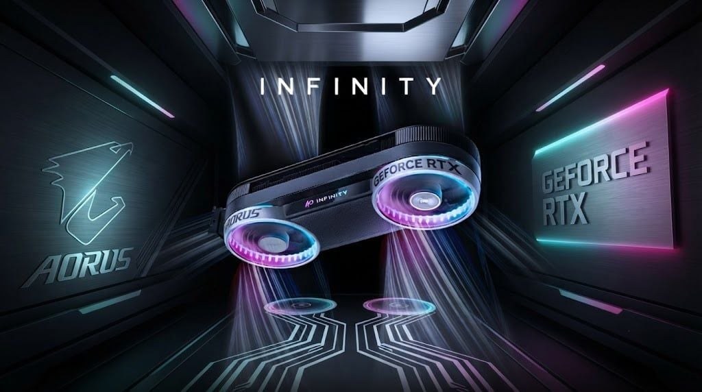 Card màn hình Gigabyte AORUS GeForce RTX 5070 INFINITY 12G | 12GB GDDR7, 6144 CUDA, 28Gbps, PCIe 5.0