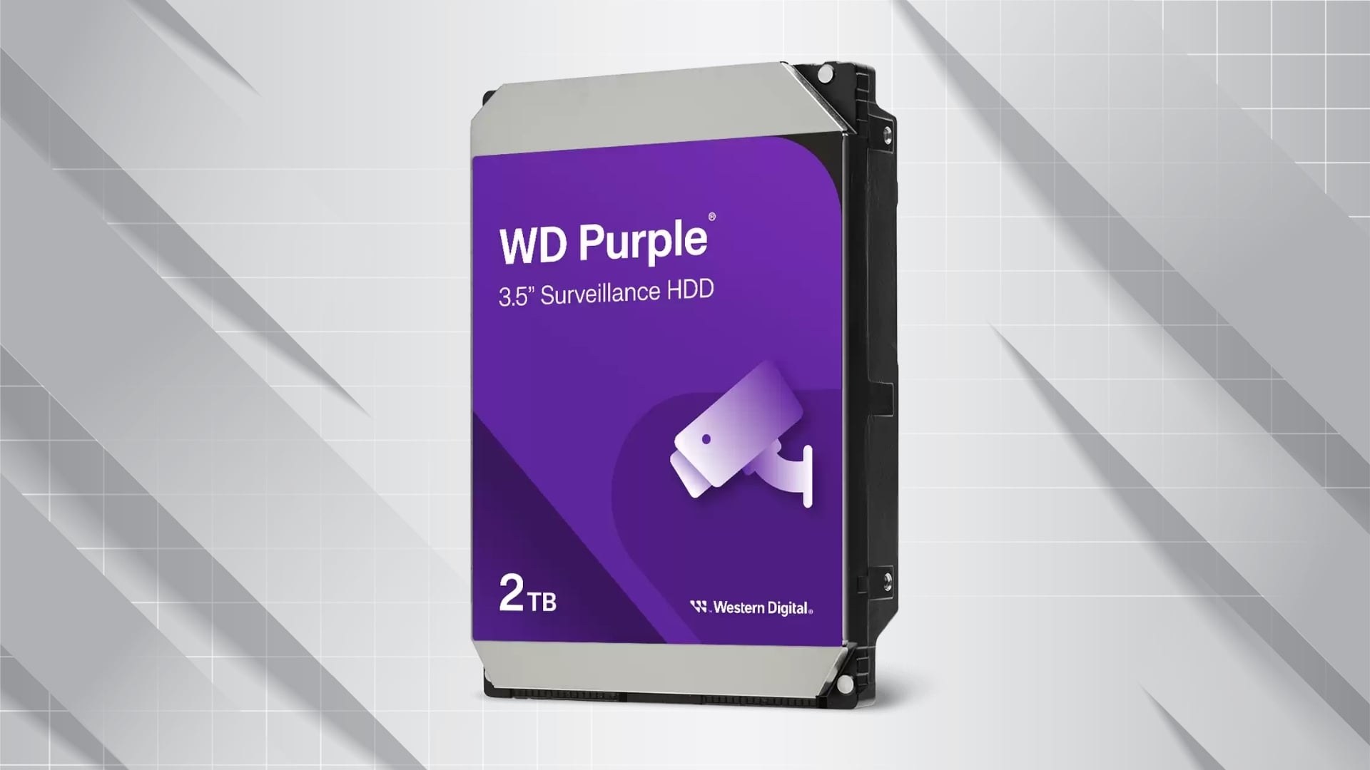 Ổ cứng HDD Western Digital Purple 2TB WD23PURZ - Giải pháp lưu trữ bền bỉ cho hệ thống giám sát 24/7