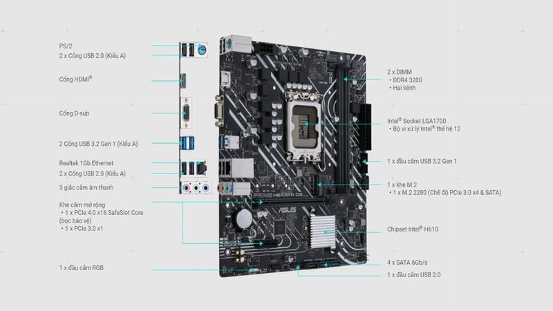 Asus H610M-K Prime DDR4