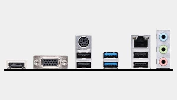 Kết nối đa dạng với các cổng USB 3.2 Gen 1, HDMI, VGA và Gigabit LAN, đáp ứng mọi yêu cầu kết nối của người dùng.
