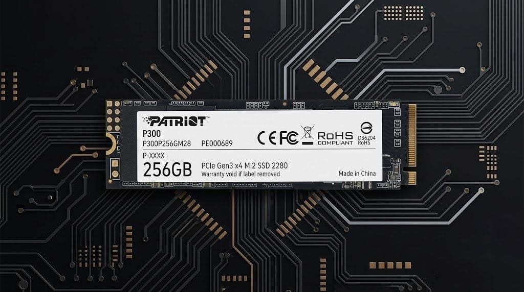 Ổ cứng SSD Patriot P300 256GB | PCIe Gen3 x4 NVMe, M.2 2280 (P300P256GM28)