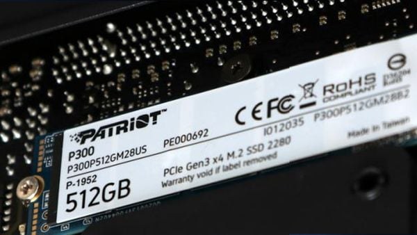 Ổ Cứng SSD 512GB Patriot P300 có dung lượng lưu trữ thoải mái