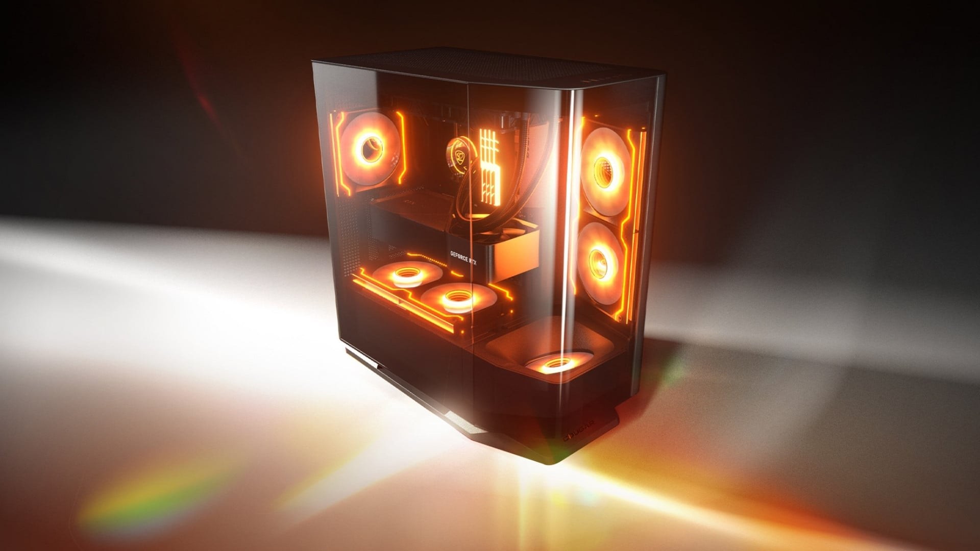 Thùng máy Cougar FV270 RGB 4F Đen - Không gian trình diễn phần cứng với khả năng tản nhiệt vượt trội