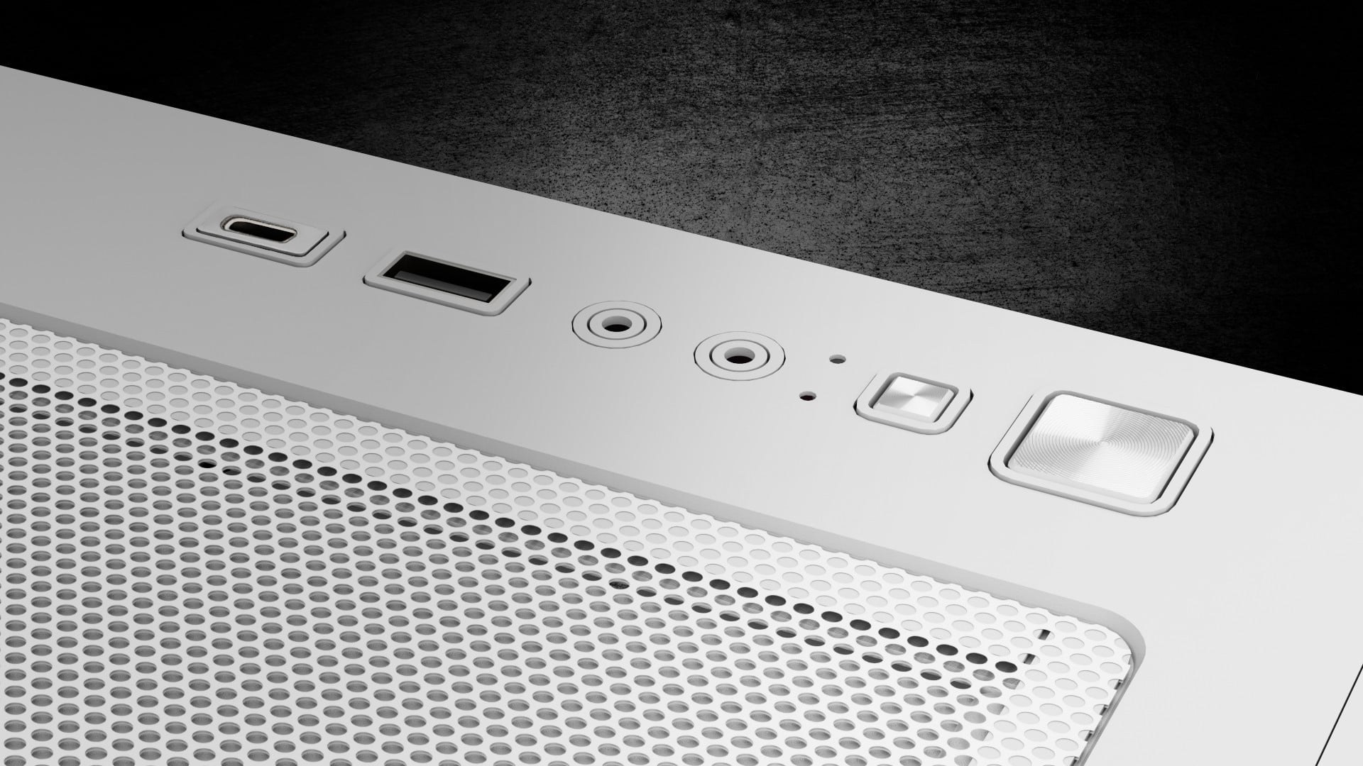 Thùng máy Gamdias GC10M V2 ARGB M-ATX (Kèm Sẵn 3F ARGB) Trắng - Trang bị cổng kết nối tiện dụng