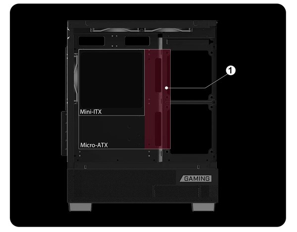 Thùng máy MSI PAG PANO M110A M-ATX | Kèm 3 Fan RGB, Đen
