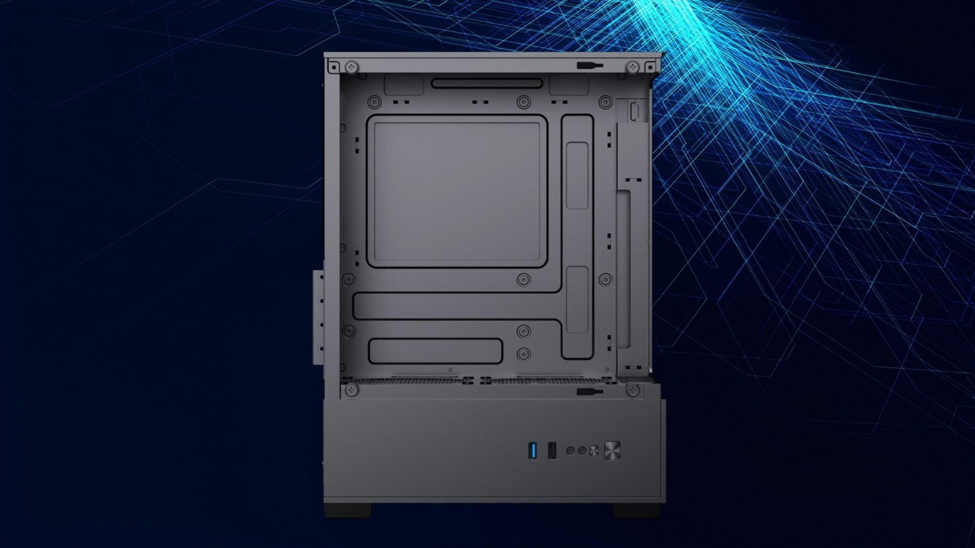 Thùng máy Xigmatek View III M-ATX/Mini-ITX Đen - Tối ưu không gian lắp đặt linh kiện bên trong