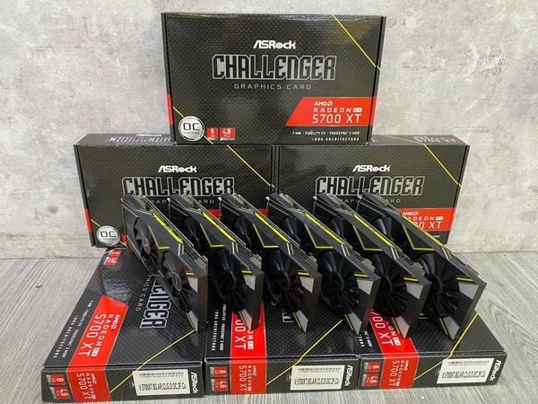 Card màn hình AMD ASRock RX 5700XT CHALLENGER D 8GB OC 2 FAN QSD