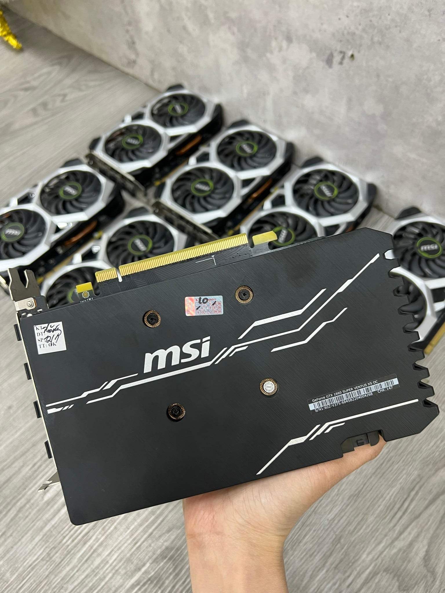 Card màn hình NVIDIA GeForce GTX 1660 Super MSI Ventus XS OC cũ | 6GB GDDR6, 1408 CUDA, 450W