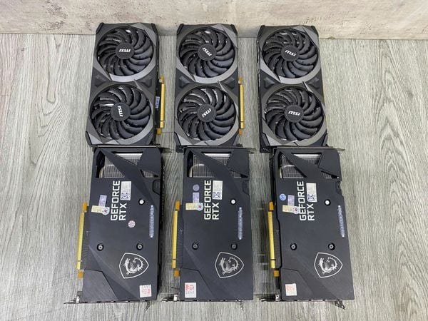 Card màn hình MSI RTX 3060 Ti Ventus 2X OC V1 8GB 2 Fan QSD