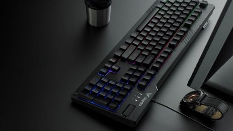 Bàn phím Rapoo V50s sử dụng kết nối USB phổ biến