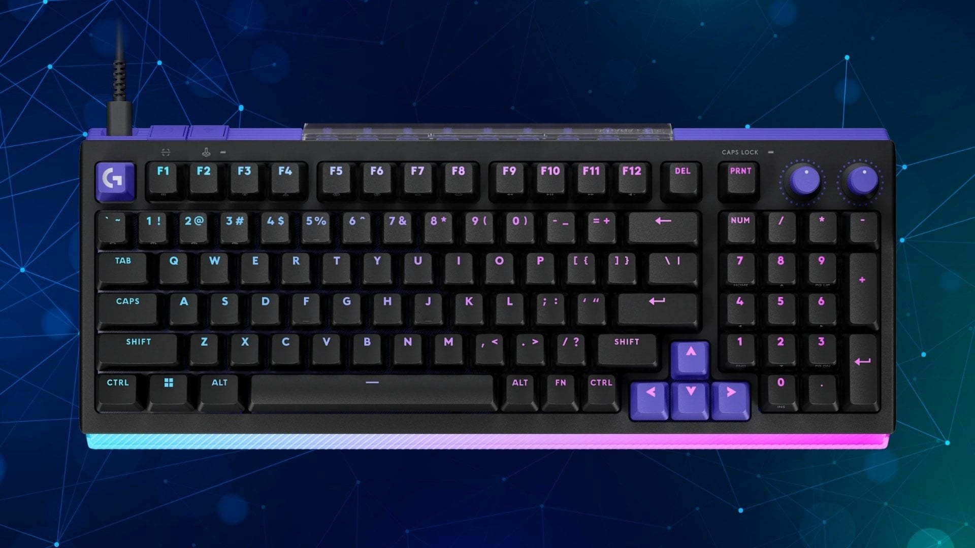 E-Dra EK398S cho thấy rõ thiên hướng thẩm mỹ trẻ và năng động nhờ phần đèn nền RGB nhiều vùng màu