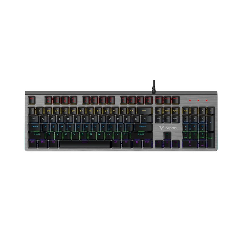 Bàn phím cơ gaming Rapoo V520 | Có dây, Fullsize, Optical Switch, RGB, Black