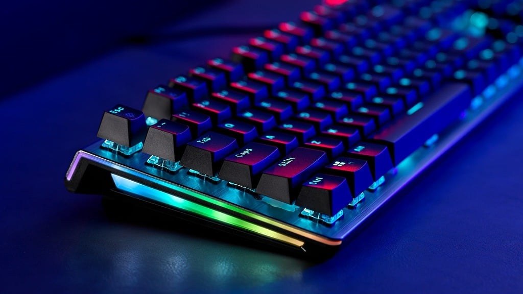 Bàn phím cơ gaming Rapoo V520 | Có dây, Fullsize, Optical Switch, RGB, Black