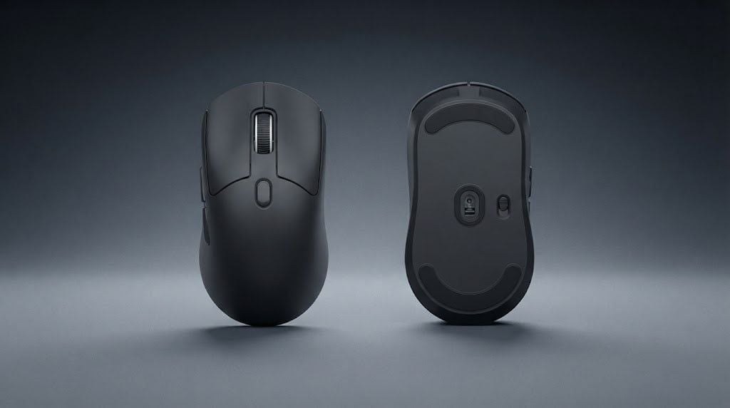 Chuột Gaming Shipadoo A7 Pin Sạc Black | Không dây, 6 nút, 3600 DPI, Pin sạc 300mAh, Đen