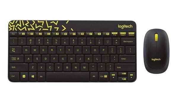 Combo bàn phím chuột không dây Logitech MK240 | 2.4GHz, Compact, màu đen