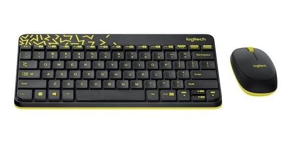 Combo bàn phím chuột không dây Logitech MK240 | 2.4GHz, Compact, màu đen