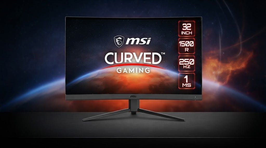 Màn hình Gaming MSI G32C4X | 32 inch, FHD, VA, 250Hz, 1ms, Cong 1500R