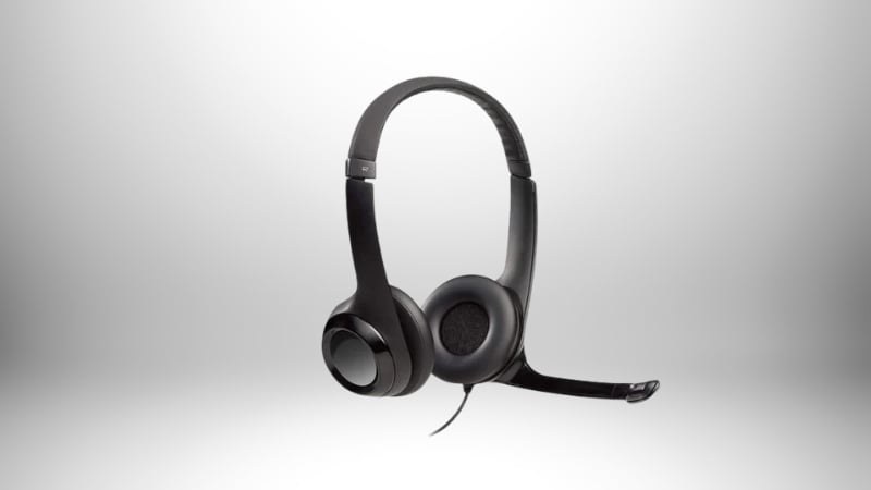 Tai nghe Logitech H390 có thiết kế gọn nhẹ, đơn giản