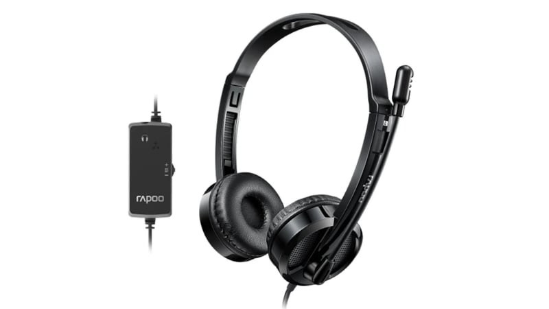 Tai nghe Rapoo H120 được trang bị điều khiển dây tích hợp
