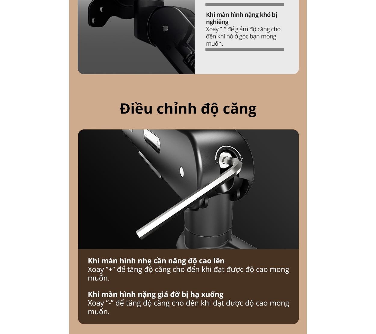 Giá treo màn hình đôi AOC AM420S - Bạc | 17 - 34 inch