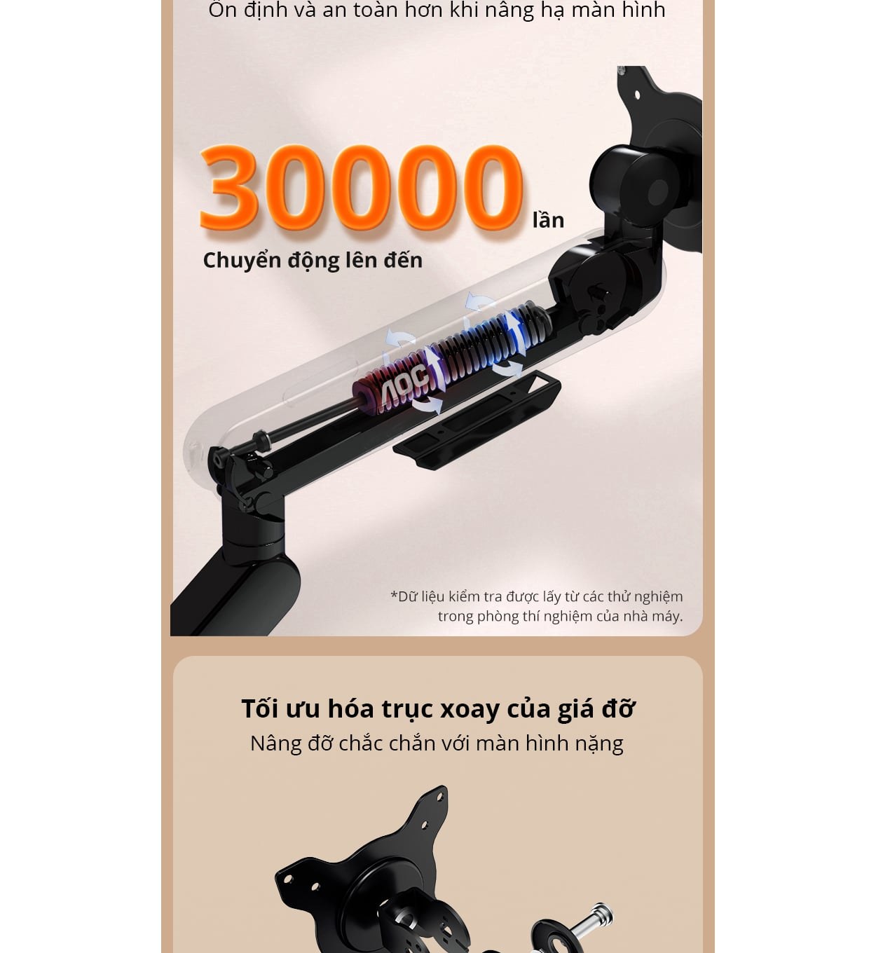 Giá treo màn hình đôi AOC AM420S - Bạc | 17 - 34 inch