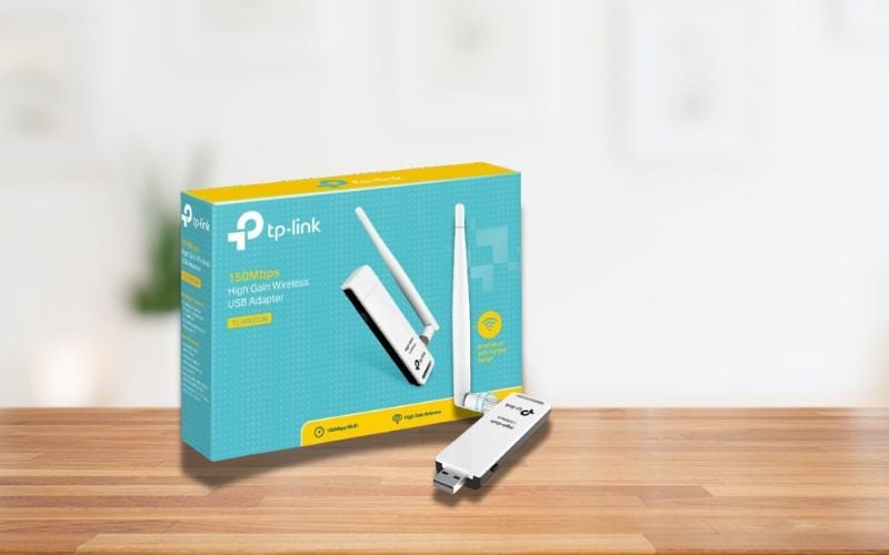 USB Thu wifi TP-Link TL-WN722N 150Mbps Bảo mật mạng tối ưu