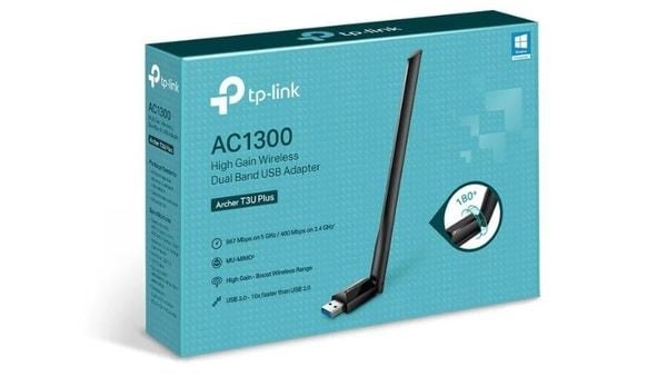 TP-Link Archer T3U Plus Kết nối nhanh, mạnh với băng tần kép AC1300, đảm bảo tốc độ tối đa trên cả 2.4 GHz và 5 GHz