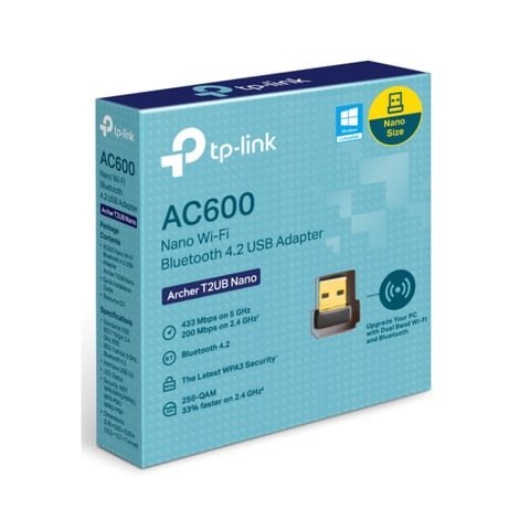 USB WiFi Bluetooth 4.2 TP-Link AC600 Archer T2UB Nano