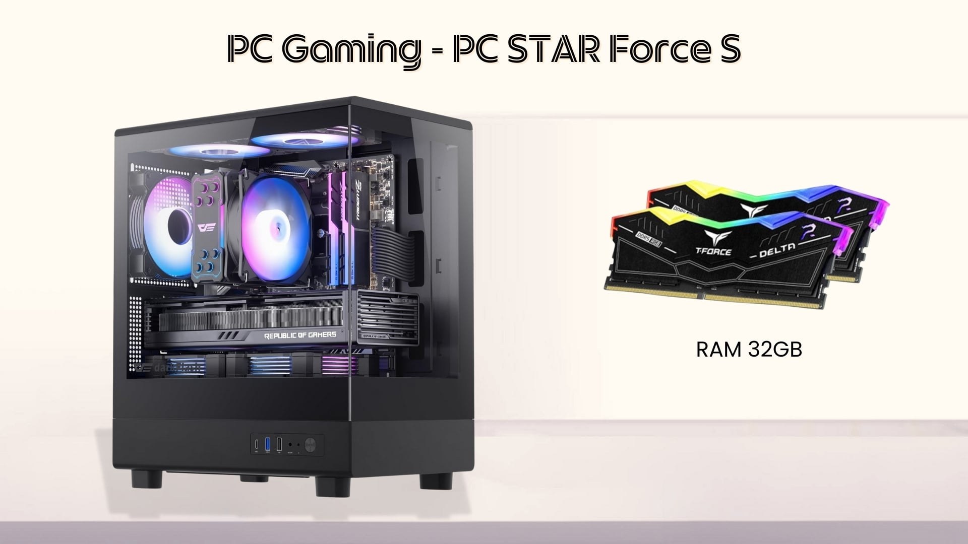 PC Bezon Force S - Cấu hình mạnh mẽ với RAM DDR5 32GB