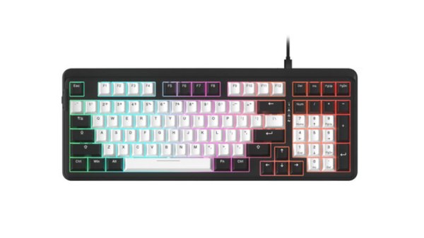 Bàn phím cơ Dare-U EK98 White Black | Multi Led