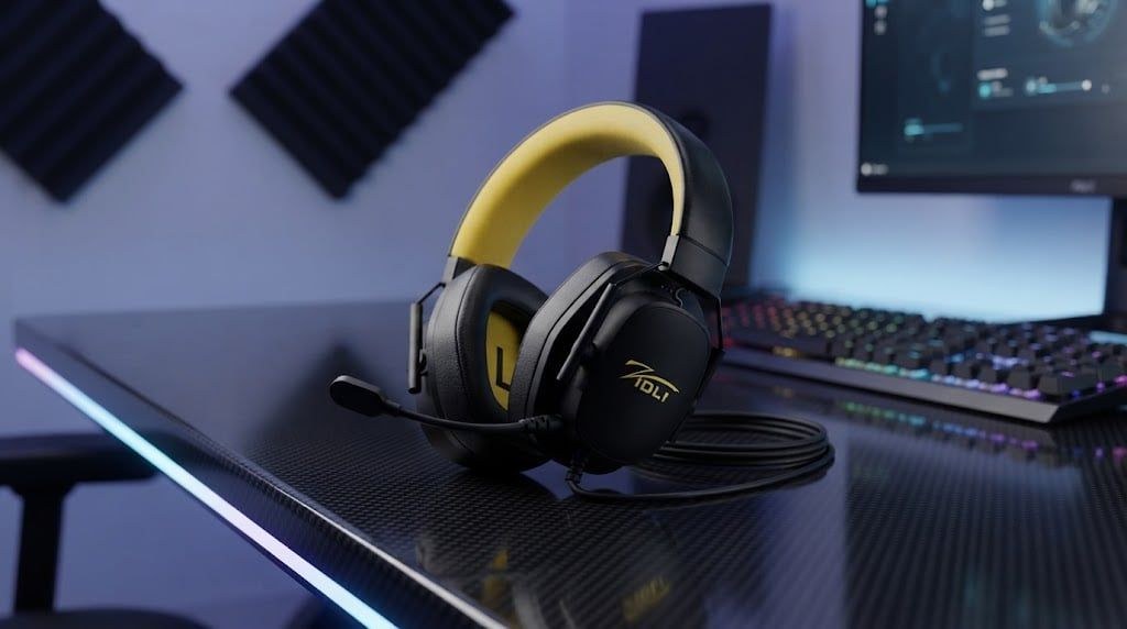 Tai Nghe Gaming Có Dây Zidli X1S Blade | 7.1 Surround Sound, USB, LED, Đen/Vàng